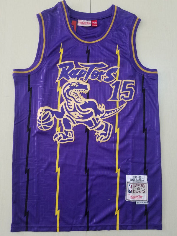 Men's Toronto Raptors Vince Carter 1998-99 Purple Hardwood Classics Swingman Jersey