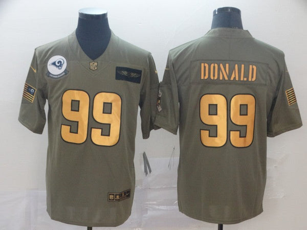 Men's Los Angeles Rams Aaron Donald #99 Brown Player Game Jersey