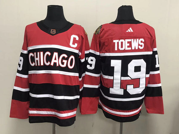 Men's Chicago Blackhawks Jonathan Toews #19 Red Breakaway Jersey