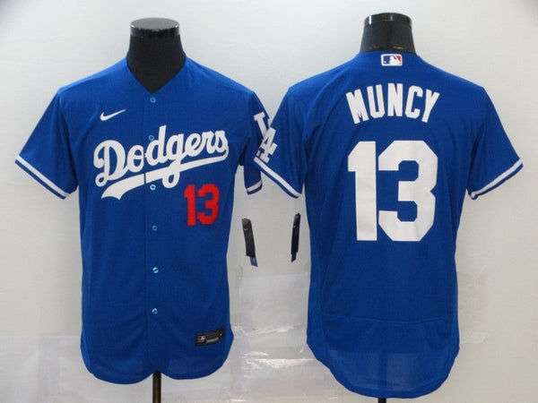 Men's Los Angeles Dodgers Max Muncy #13 Blue Replica Baseball Jersey