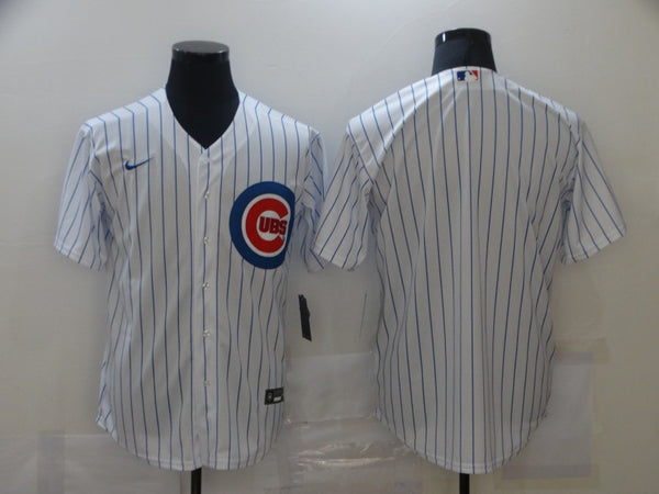 Men's Chicago Cubs White Home Blank Replica Jersey