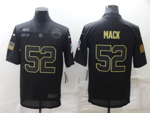 Men's Los Angeles Chargers Khalil Mack #52 Black Game Jersey