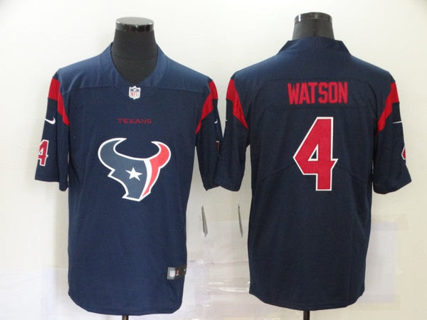 Men's Houston Texans Deshaun Watson #4 Navy Player Game Jersey