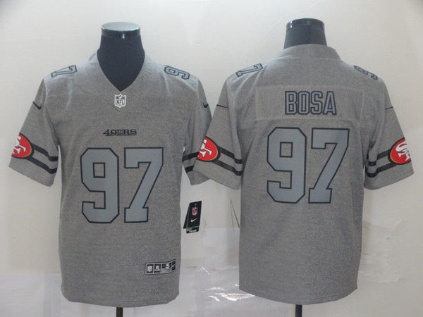 Men's San Francisco 49ers Nick Bosa #97 Gray Game Jersey