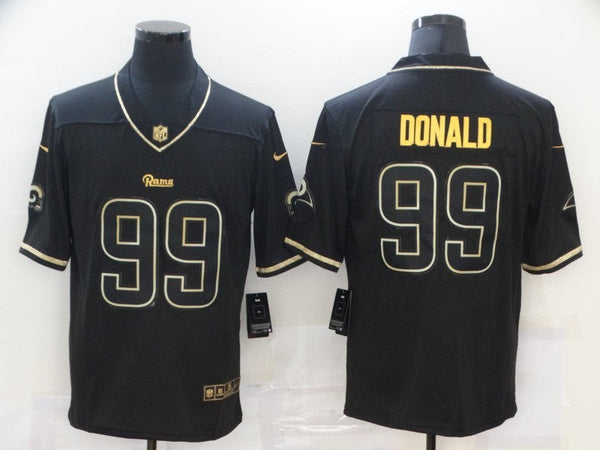 Men's Los Angeles Rams #99 Aaron Donald Black Game Jersey