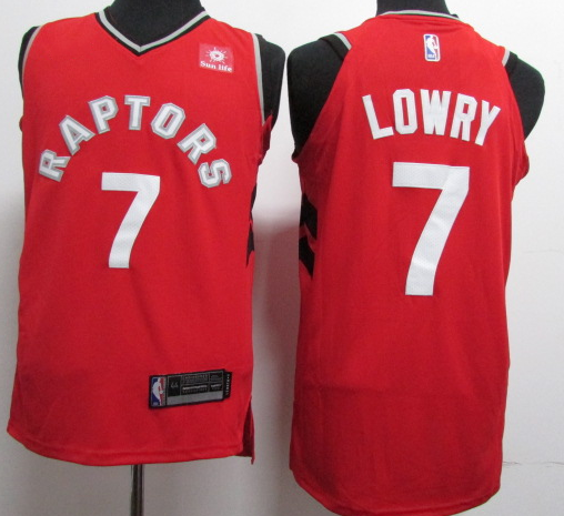 Men's Toronto Raptors Kyle Lowry #7 NBA Red Replica Player Team Jersey