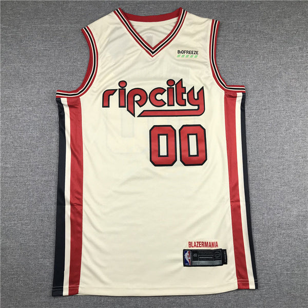 Men's Portland Trail Blazers Carmelo Anthony White Swingman Jersey City Edition