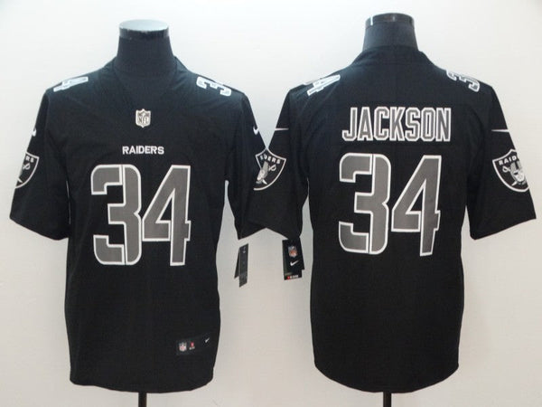 Men's Las Vegas Raiders Bo Jackson #34 Black Game Player Jersey