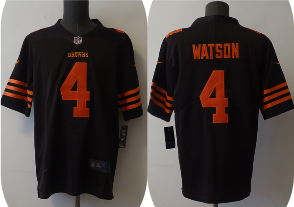 Men's Cleveland Browns Deshaun Watson #4 Brown Player Game Jersey