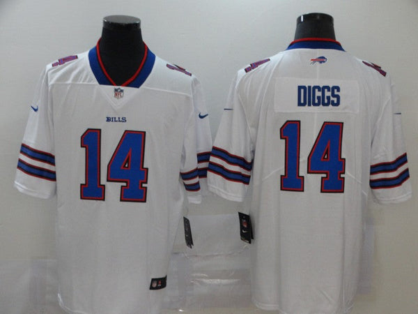 Men's Buffalo Bills Stefon Diggs #14 White Game Player Jersey