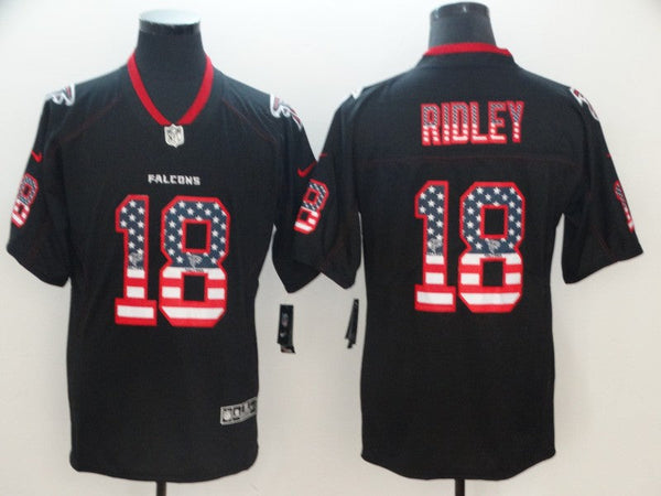 Men's Atlanta Falcons Calvin Ridley #18 Black Alternate Game Jersey