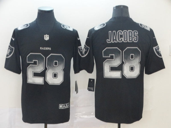 Men's Las Vegas Raiders #28 Josh Jacobs Black Authentic Game Jersey