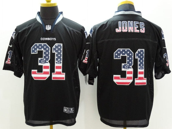 Men's Dallas Cowboys Byron Jones #31 Black Game Jersey