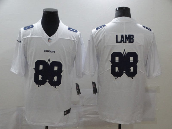 Men's Dallas Cowboys CeeDee Lamb #88 White Authentic Game Jersey