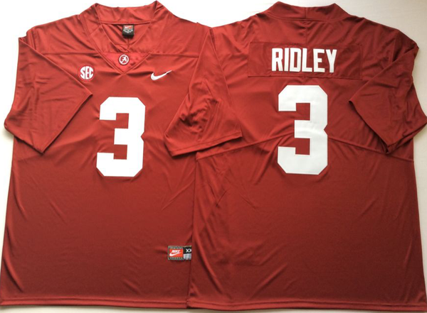 Men's Alabama Crimson Tide Calvin Ridley #3 Crimson Player Game Jersey