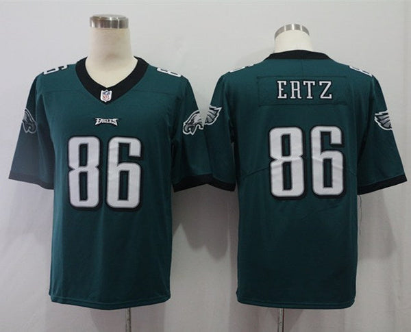 Men's Philadelphia Eagles Zach Ertz #86 Midnight Green Game Jersey