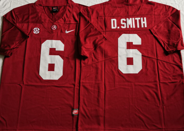 Men's Alabama Crimson Tide Devonta Smith #6 Crimson Player Game Jersey