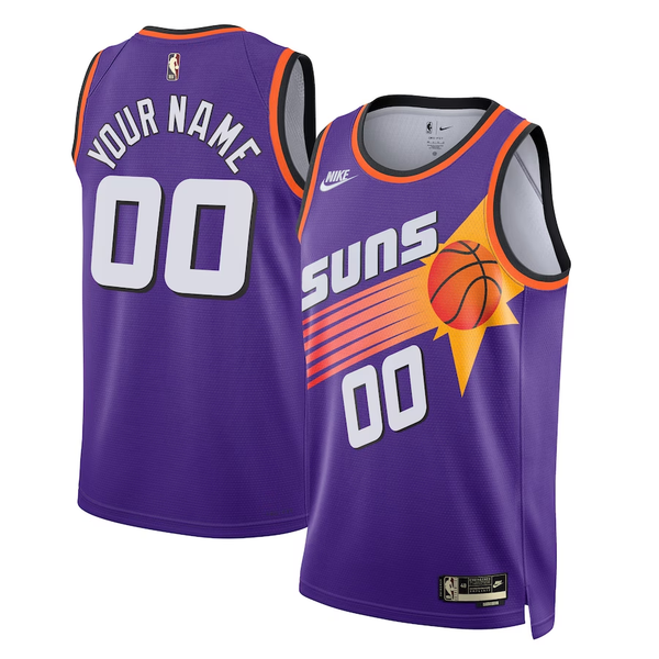 Men's Phoenix Suns Purple 2022/23 Custom Swingman Jersey - Classic Edition