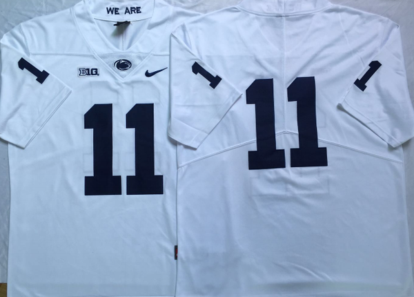 Men's Penn State Nittany Lions Micah Parsons #11 White Team Game Jersey