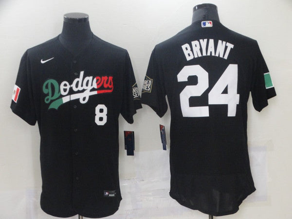 Men's Los Angeles Dodgers Kobe Bryant #8-24 Black Fashion Stitched Jersey