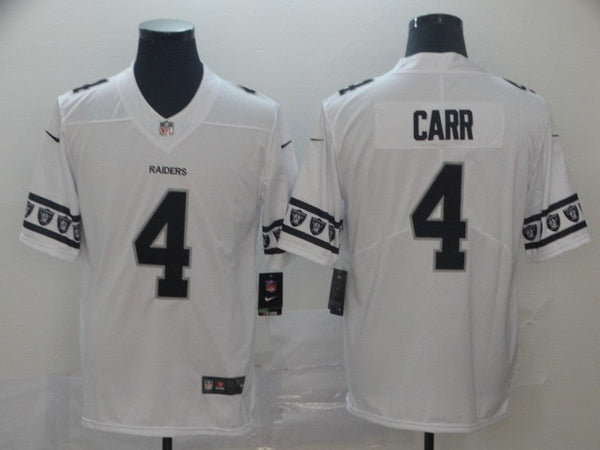 Men's Las Vegas Raiders Derek Carr #4 White Game Jersey