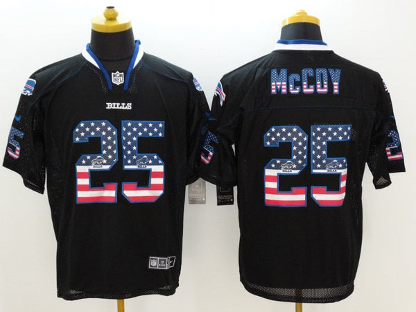 Men's Buffalo Bills LeSean McCoy #25 Black Game Jersey