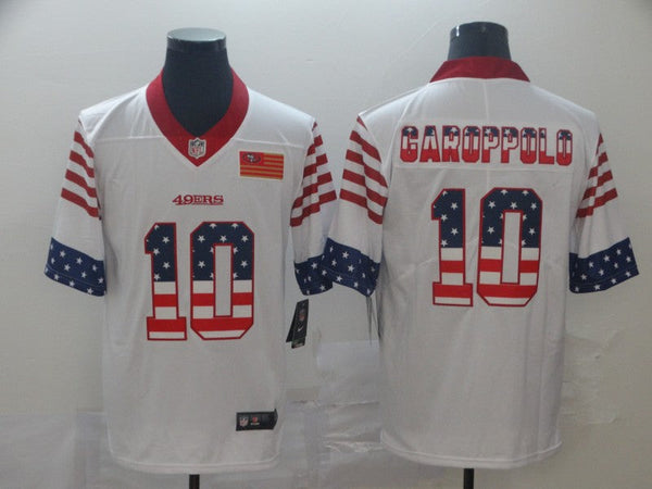 Men's San Francisco 49ers Jimmy Garoppolo #10 White Game Player Jersey