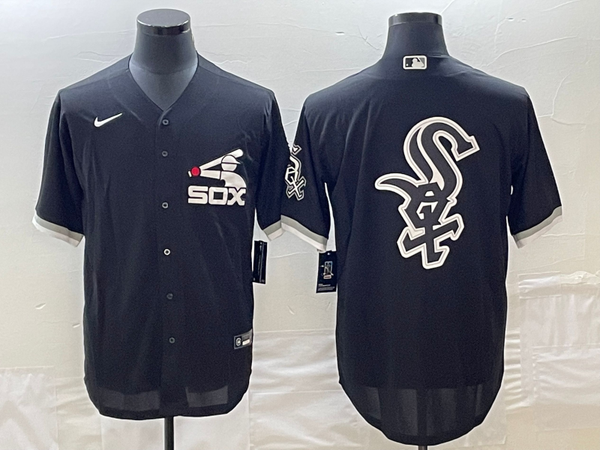 Men's Chicago White Sox Black Replica Team Jersey