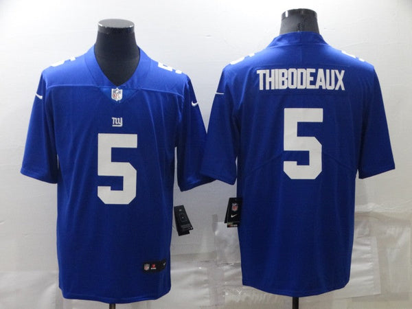 Men's New York Giants Kayvon Thibodeaux #5 Blue Game Jersey