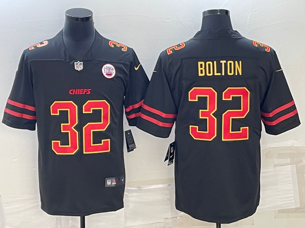 Men's Kansas City Chiefs Nick Bolton #32 Black Player Jersey