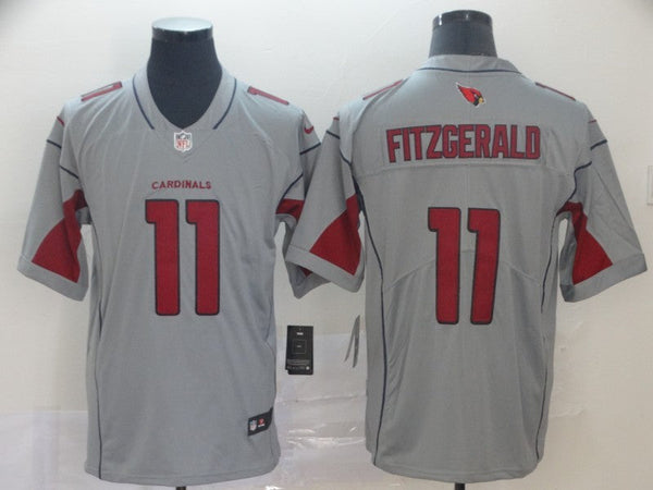 Men's Arizona Cardinals Larry Fitzgerald #11 Gray Inverted Legend Jersey