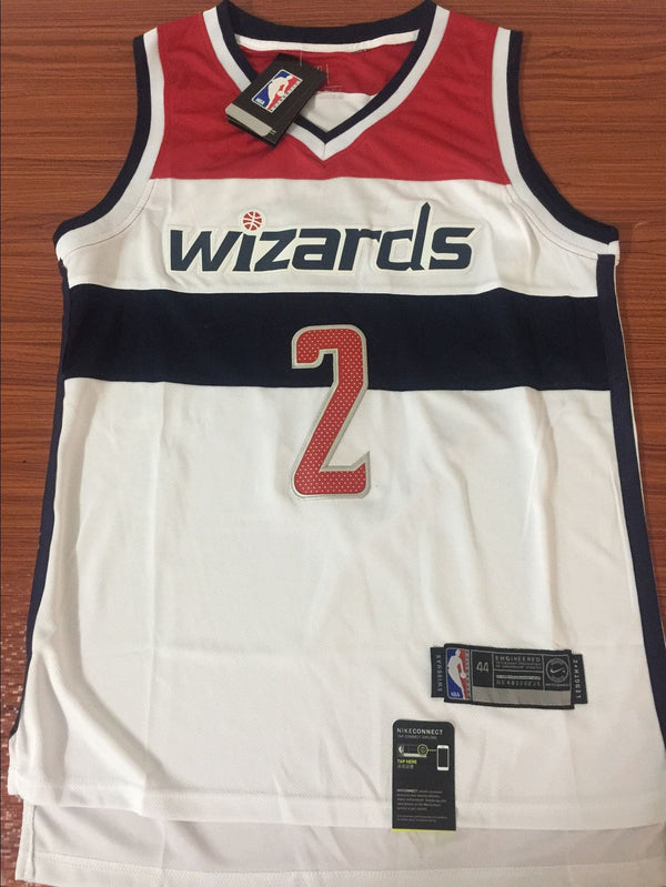 Men's Washington Wizards John Wall #2 NBA White Swingman Jersey