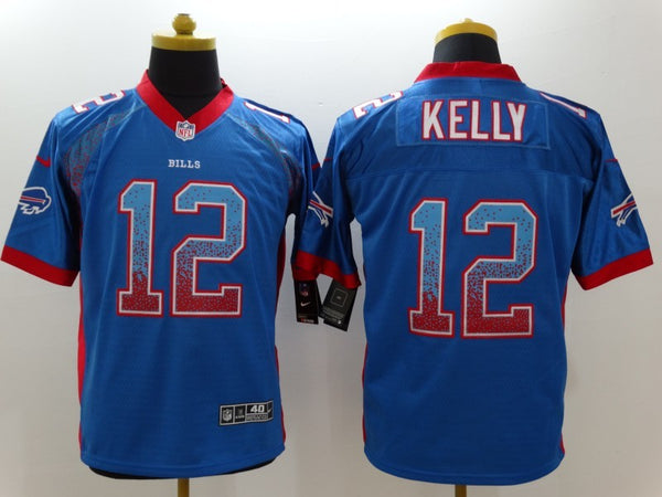 Men's Buffalo Bills Jim Kelly #12 Blue Game Player Jersey