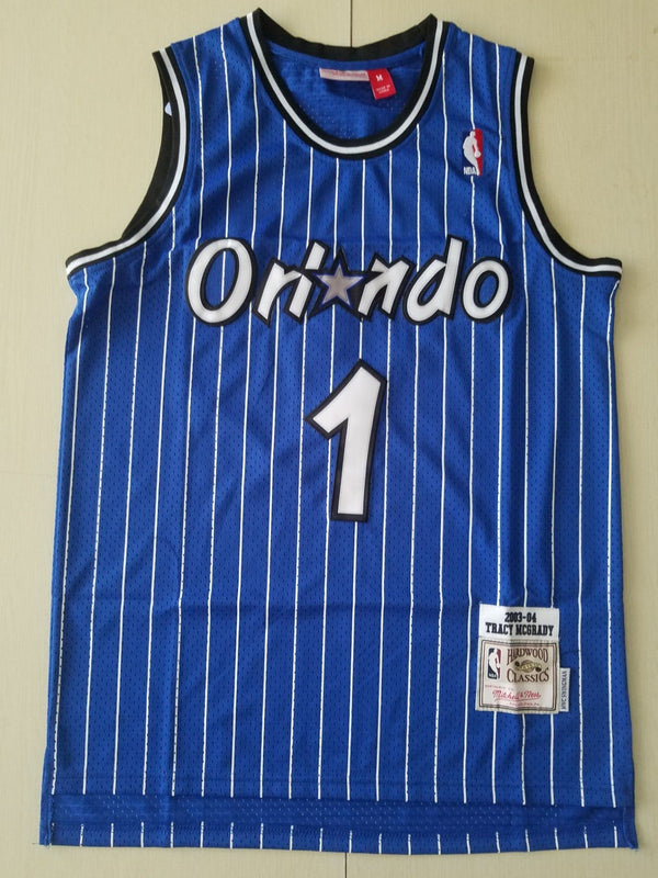 Men's Orlando Magic Tracy McGrady 2003-04 Blue Hardwood Classics Swingman Jersey