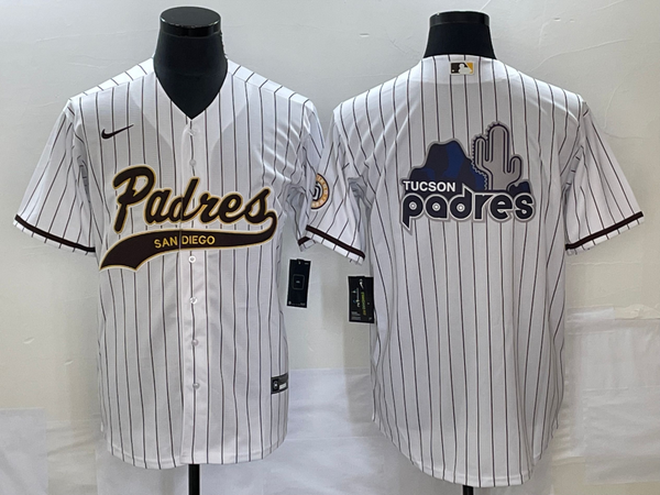 Men's San Diego Padres White Replica Team Jersey Joint Edition