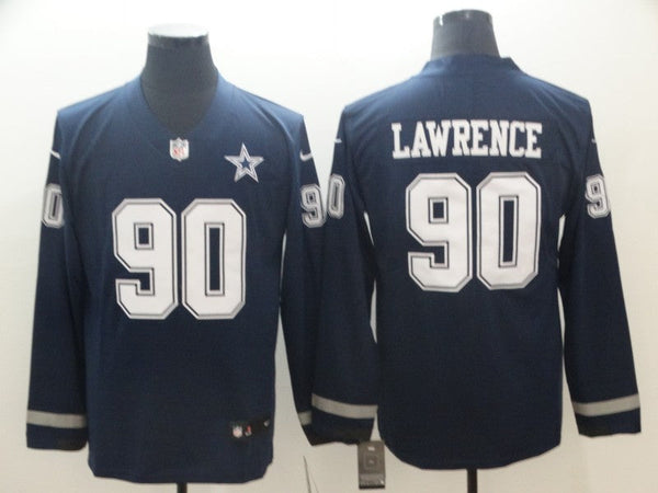 Men's Dallas Cowboys DeMarcus Lawrence #90 Navy Player Game Jersey