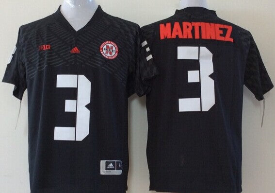 Men's Nebraska Huskers Taylor Martinez #3 Black Player Game Jersey