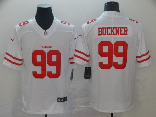 Men's San Francisco 49ers DeForest Buckner #99 White Game Player Jersey