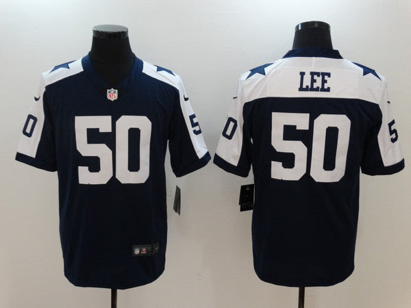 Men's Dallas Cowboys Sean Lee #50 Navy Game Jersey