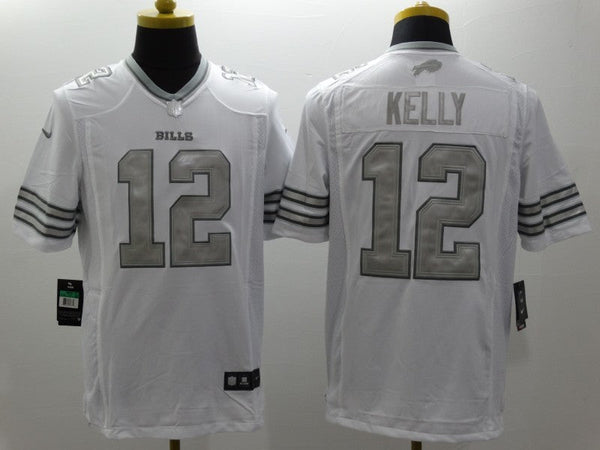 Men's Buffalo Bills Jim Kelly #12 White Player Game Jersey