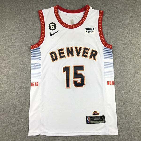 Men's Denver Nuggets Nikola Jokic #15 Silver 2022/23 Swingman Jersey - City Edition