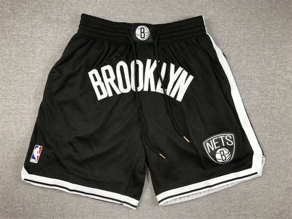 Men's Brooklyn Nets Black Pocket Shorts