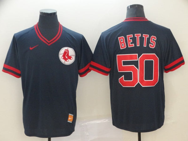 Men's Boston Red Sox Mookie Betts #50 Navy Replica Player Jersey