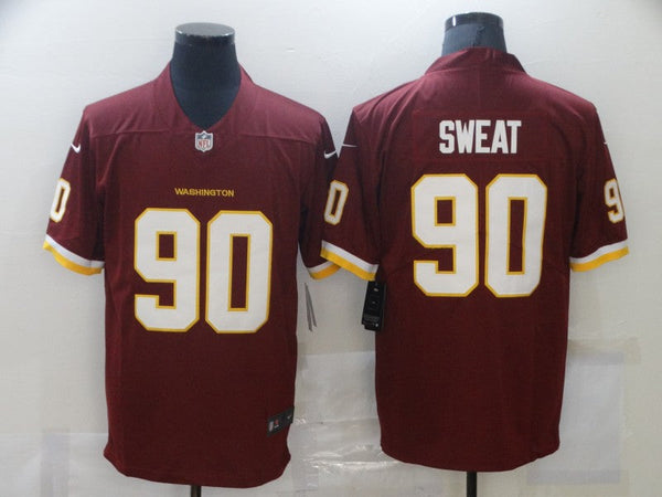 Men's Washington Redskins Montez Sweat #90 Red Game Jersey