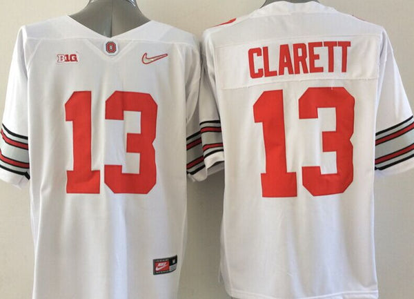 Men's Ohio State Buckeyes Maurice Clarett #13 White Player Game Jersey