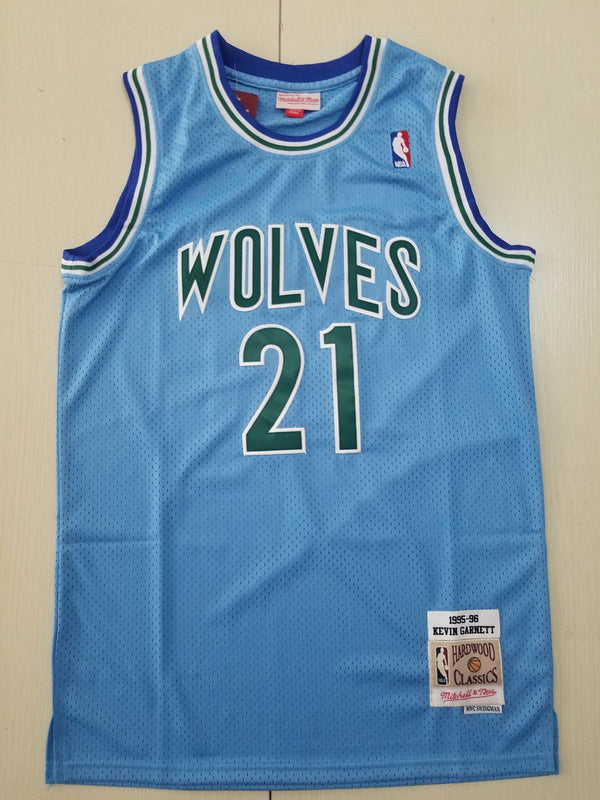 Men's Minnesota Timberwolves Kevin Garnett Hardwood Classics Swingman Jersey