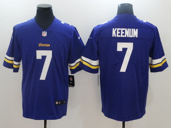 Men's Minnesota Vikings Case Keenum #7 Purple Game Jersey