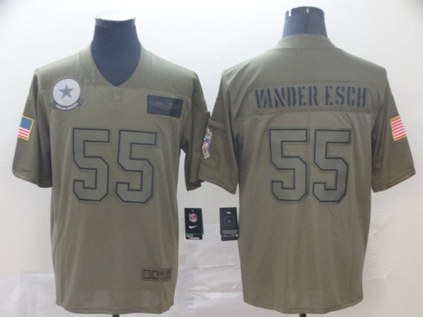 Men's Dallas Cowboys Leighton Vander Esch #55 Brown Game Jersey