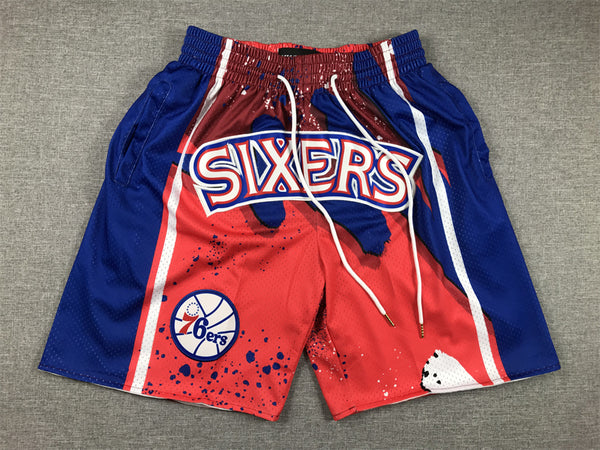 Men's Philadelphia 76ers Red Swingman Pocket Shorts