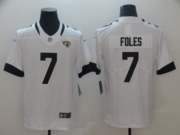 Men's Jacksonville Jaguars Nick Foles #7 White Game Jersey